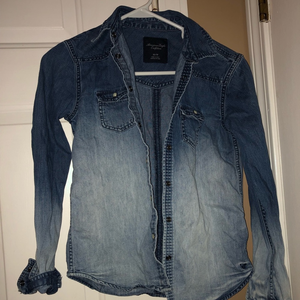 Women’s denim button up